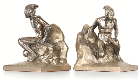 Vintage 'Indian Scout' Bookends