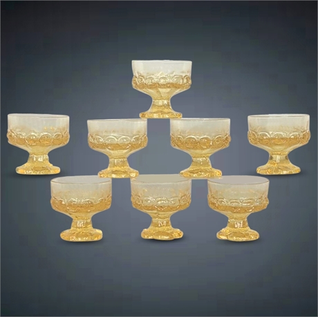 1970s Franciscan Tiffin Madeira Sherbet/Dessert Glasses