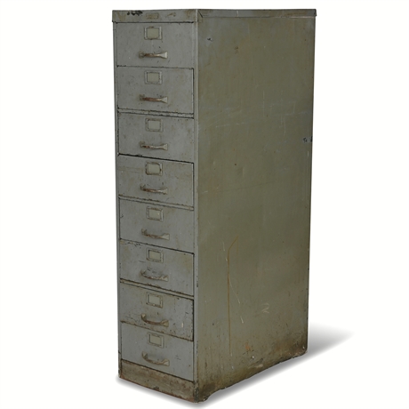 52" Industrial 4 Drawer File Cabinet by Anderson Hickey