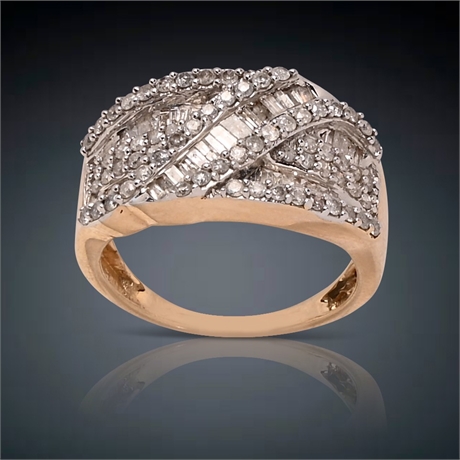 10k 1.5 Carat Diamond Ring- Size 7