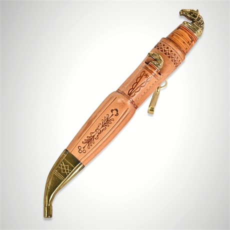 Iisakki Järvenpää Finnish Puukko Knife Set with Horse-Head Pommels, Kauhava