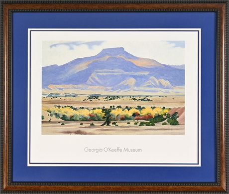 Georgia O’Keeffe Museum Pedernal 1941 Poster Framed Triple Matted