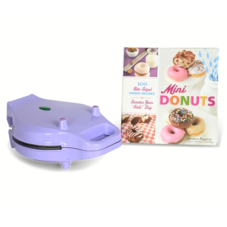 Mini Donut Maker with Recipe Book