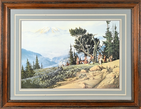 Harley Murray War Party — Signed & Numbered Limited Edition Print, Framed
