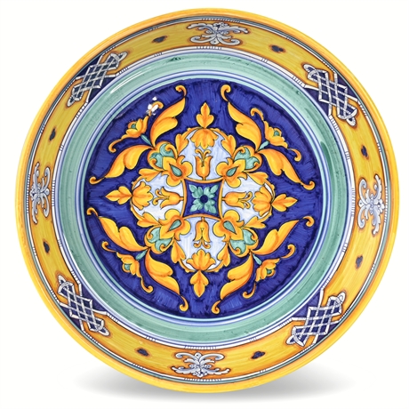 Gialletti Pimpinelli Deruta Italian Majolica Bowl – 15" Diameter