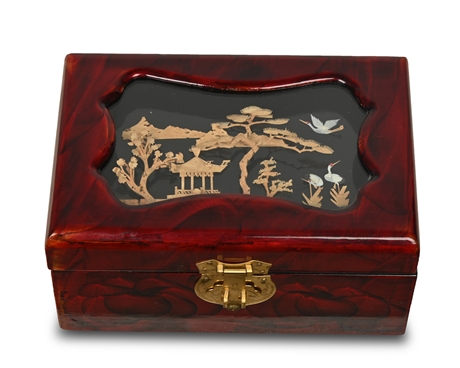 Chinese Cork Jewelry Box