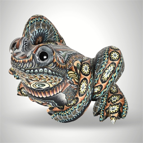 Jon Anderson FimoCreations Frog, Signed & Dated 2003