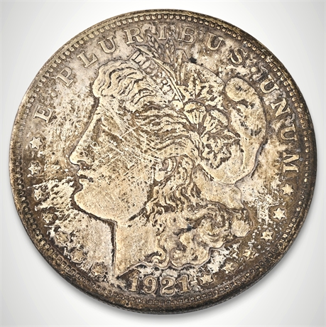 1921 Morgan Silver Dollar – Philadelphia Mint – .900 Silver