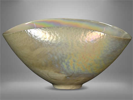 Murano Yalos Iridescent Centerpiece Bowl