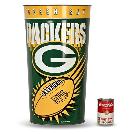 Green Bay 1990's Trash Can