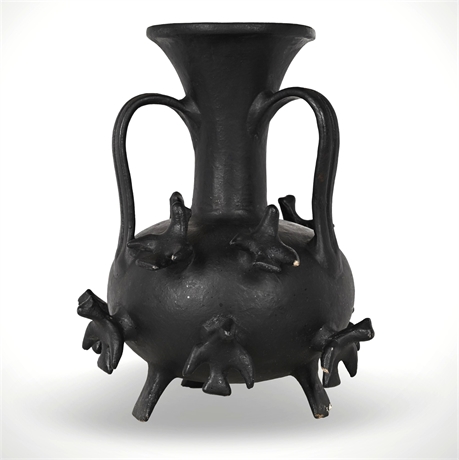 Herón Martínez Mendoza Barro Negro Vessel w/ Applied Birds – 12.5"
