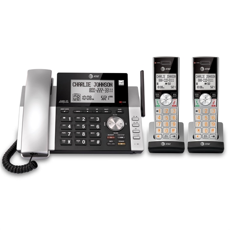 AT&T 2 Handset Corder/Cordless Answering System