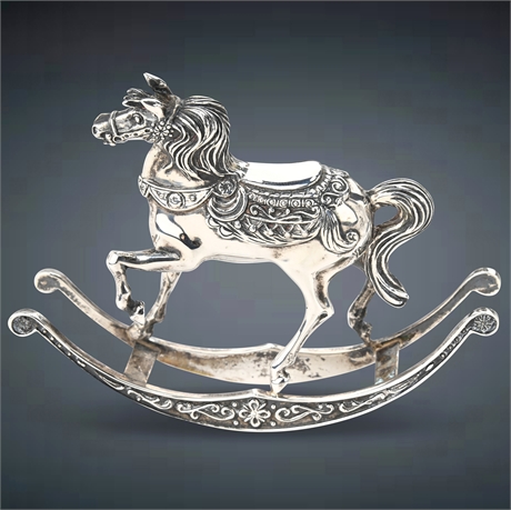 136g Sterling Silver Rocking Horse