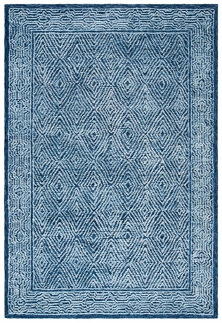 Safavieh Capri 217 Hand Tufted 100% Wool Pile Rug - Navy - 3' x 5'