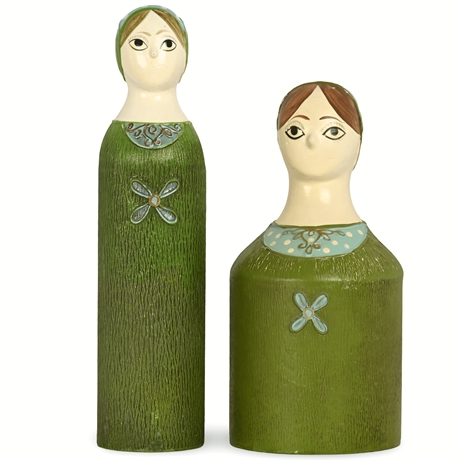 Two Mid-Century Papier Mache Toiletry Covers