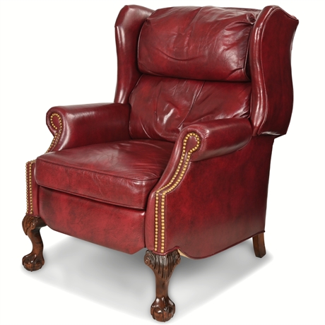 Classic Leather Motion Wingback Chair by Century® Furniture