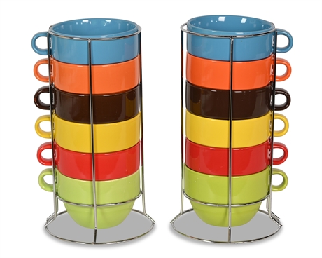 Pier One Vibrant Stacking Chili Bowls