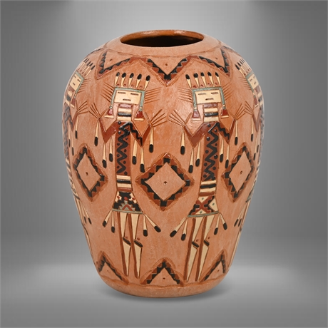 Navajo Jackson & Nancy Yazzie Yei Pottery
