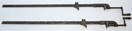 Antique 50" Iron Jaw Clamps