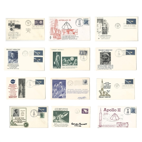 Space Race Cachet Cover Collection, 1960–1966 — Project Mercury, Apollo & Echo I