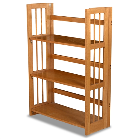 Solid Wood Folding Bookcase