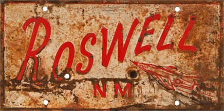 Vintage Roswell License Plate
