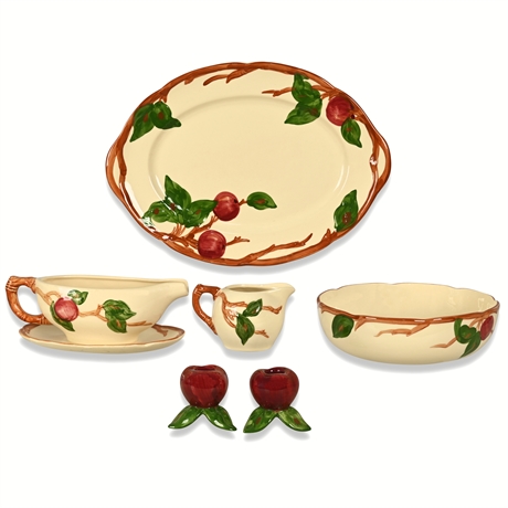 Franciscan Apple 6-Piece Serveware Set – Platter, Gravy Boat, Creamer & More