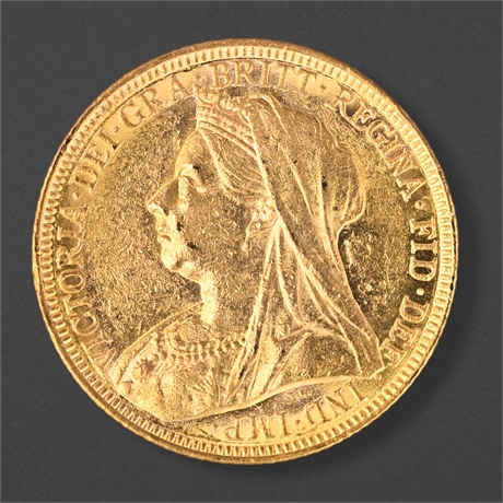 1896‑M Queen Victoria Gold Sovereign – Melbourne Mint