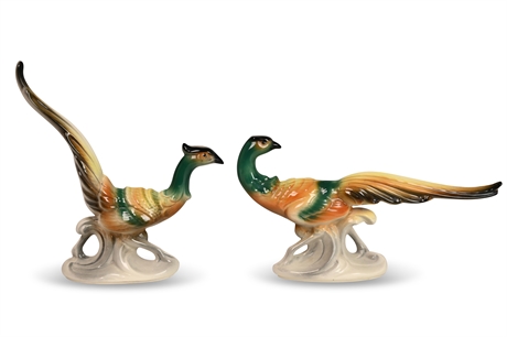 Mid Century Pheasant Figurines