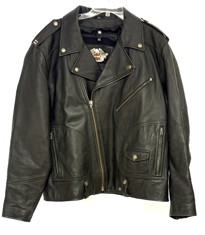 Harley Davidson Black Leather Coat