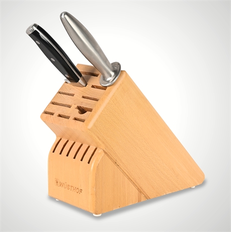 Henckels Forged Premio 8" Chef’s Knife, Steel & Wüsthof Block Set
