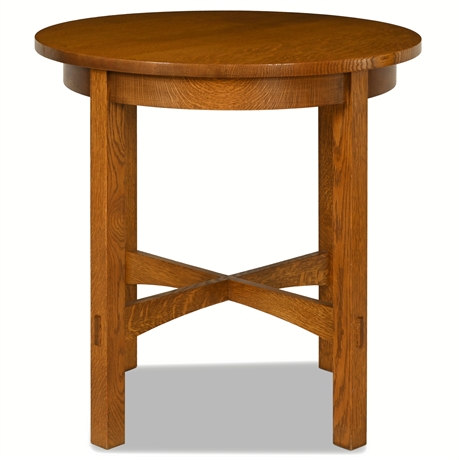 Stickley Round Tabouret Table