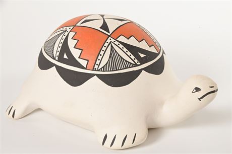 Hand Painted Acoma Pueblo Pottery Turtle