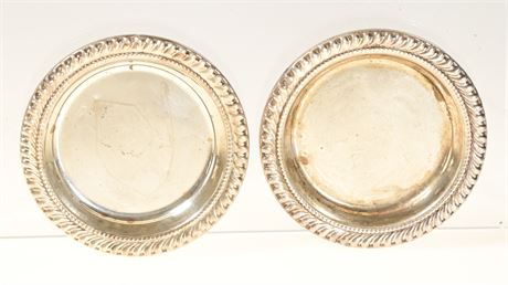 Pair of Sterling Silver Nut Dishes