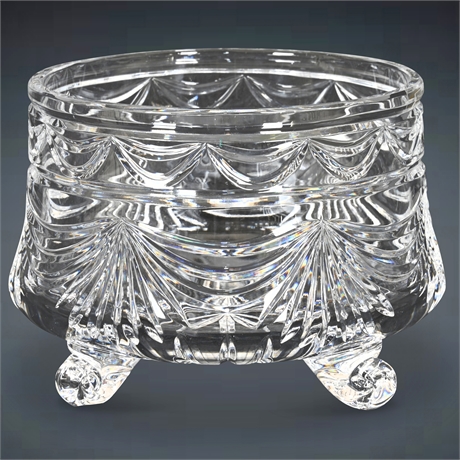 6" Footed Lead Crystal Bowl