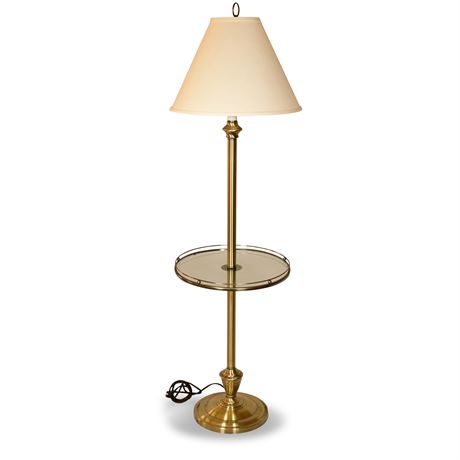Brass Table Floor Lamp