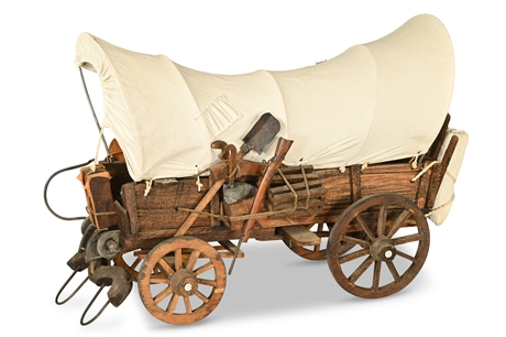 Pioneer Style Covered Wagon Replica