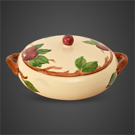 Franciscan Apple Earthenware Covered Vegetable Bowl, Made in USA