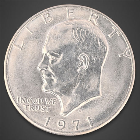 1971-D Eisenhower Dollar – Denver Mint – Copper-Nickel Clad