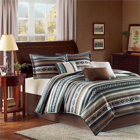 Malone Queen Seven Piece Comforter Set by Madison Park
