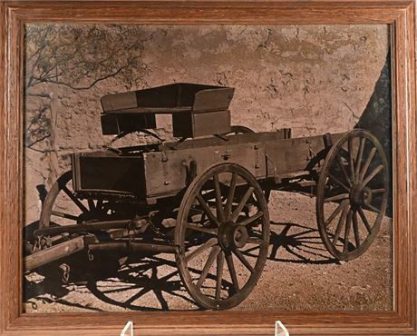 Framed Wagon Photograph