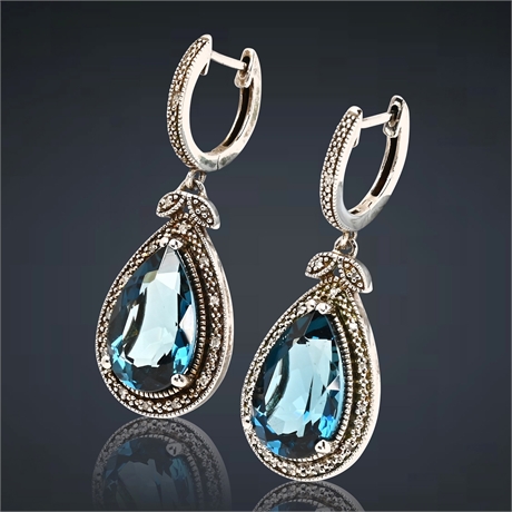 Diamond Dangle Earrings