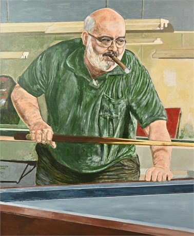 Ronnie Barris Pool Player 5' Portrait
