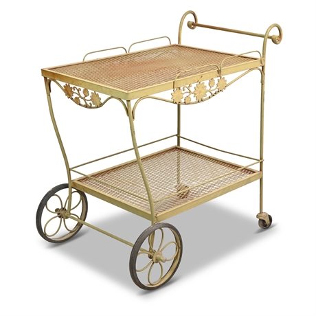 Mid-Century Iron Bar Cart