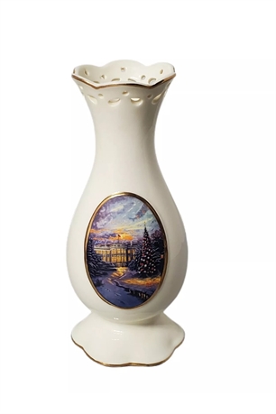 Thomas Kinkade "The Lights of Liberty" Vase