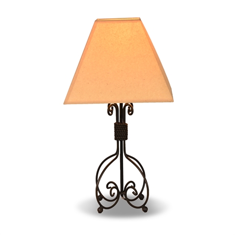 22" Iron Table Lamp