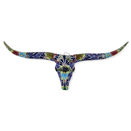 42" Talavera Longhorn Sculpture