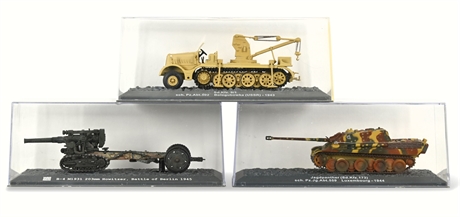 (3) WWII Era 1:72 Tanks