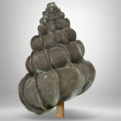 76lbs Bronze Conch Shell Sculpture