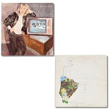 2x Joni Mitchell LPs – Ladies of the Canyon (1970) + Wild Things Run Fast (1982)